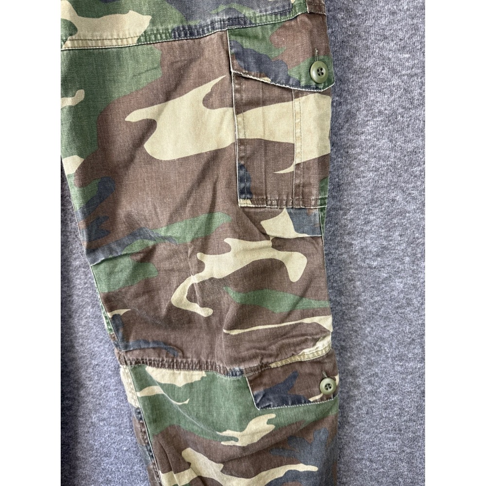 Rothco Cargo Pants Men Large Camo Woodland Ramie Cotton Tactical Hunting Fishing - Picture 6 of 12
